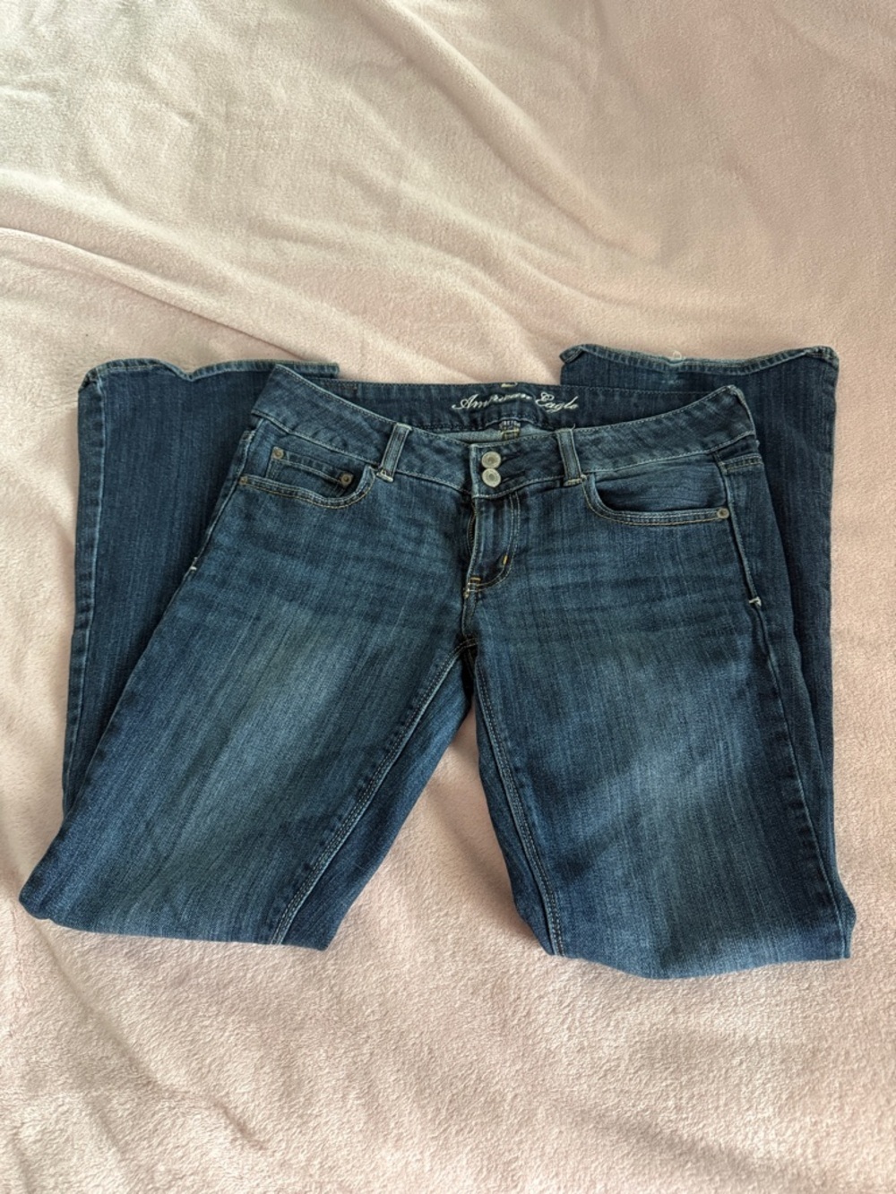 American Eagle Outfitters Women’s Medium Blue Skinny Jeans Size 6Short